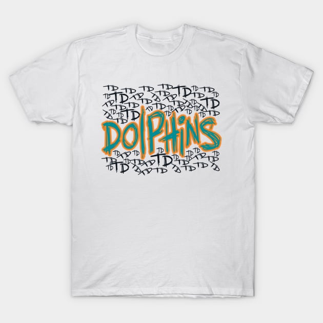 Gotham Dolphins Joker Mashup! T-Shirt by OffesniveLine